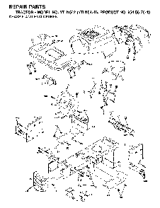 Chassis And Enclosures Diagram and Parts List for YTH1542D (954567048)(2001-11) Husqvarna Lawn Tractor