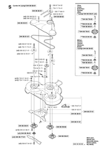 94cm Cutting Deck Diagram and Parts List for R15C (965070501)(2006-01) Husqvarna Lawn Tractor