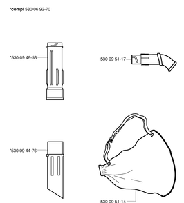 Product Complete Diagram and Parts List for 225B 20013100001-Current Husqvarna Leaf Blower / Vacuum