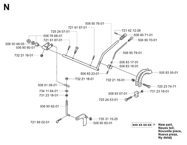 Controls 2 Diagram and Parts List for R11 (953519401)(2004-01) Husqvarna Lawn Tractor