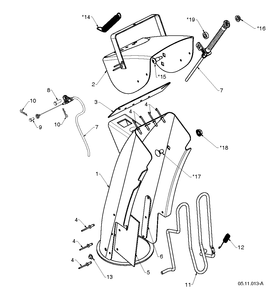 Part Location Diagram of 598803801 Husqvarna CONSOLE APPLIQUE (LVL .2)