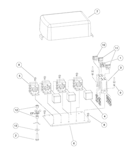 Electrical Component Box, Diesel Vehicles Diagram and Parts List for HUV4421GXP 2009 Husqvarna Lawn Tractor