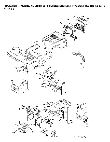 Chassis And Enclosures Diagram and Parts List for LT16542 (96013001900)(2006-02) Husqvarna Lawn Tractor