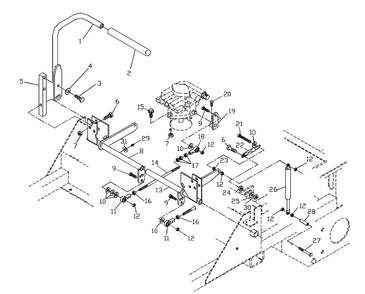 Part Location Diagram of 539103260 Husqvarna CONTROL ARM, PUMP