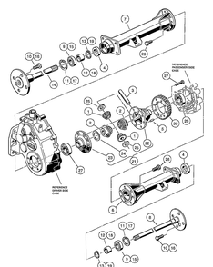Transaxle - Gasoline Vehicles, Differential And Axles Diagram and Parts List for HUV4210GXP 2005-06 Husqvarna Lawn Tractor