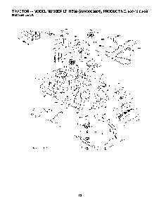 Mower Deck / Cutting Deck Diagram and Parts List for LTH153896043003801 2007-08 Husqvarna Lawn Tractor