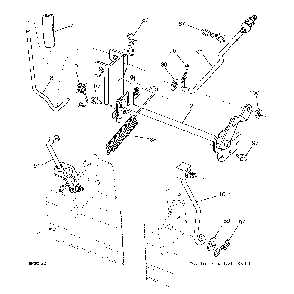 Mower Lift / Deck Lift Diagram and Parts List for YTH200TWIN (96041006402)(2010-01) Husqvarna Lawn Tractor