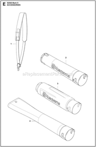 Accessories Diagram and Parts List for 525IBMARKII  Husqvarna Leaf Blower / Vacuum