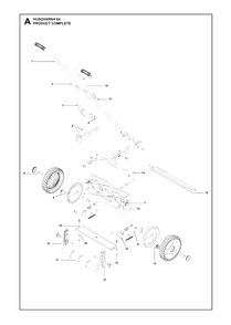 Product Complete Diagram and Parts List for 64NOVOCUT (964954002)(2021-02) Husqvarna Lawn Mower