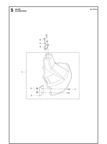 Accessories Diagram and Parts List for 543RB  Husqvarna Brush Cutter