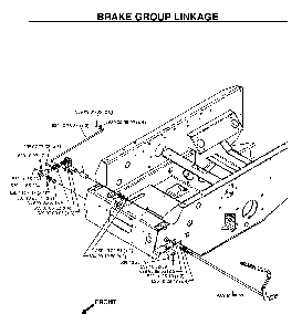 Brake / Rear Mower Lift Diagram and Parts List for BZ34C (968999316)(2006-04) Husqvarna Lawn Tractor