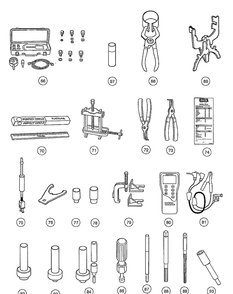 Maintenance And Service Tools, Continued (Part 3) Diagram and Parts List for HUV4210GXP 2005-06 Husqvarna Lawn Tractor