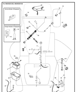Electrical Diagram and Parts List for YTH22V46 (96043025700)(2017-09) Husqvarna Lawn Tractor