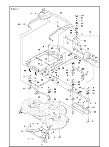 Part Location Diagram of 589785702 Husqvarna Deck Frame
