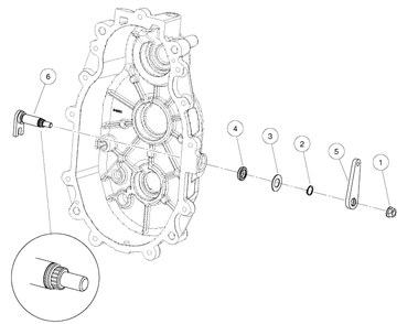 Transmission Shift Shaft And Bell Crank Diagram and Parts List for HUV4421GXP 2009 Husqvarna Lawn Tractor