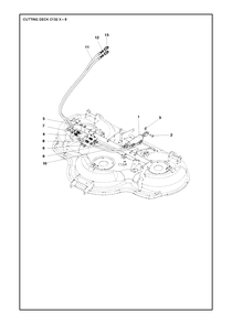 52-Inch/132cm Cutting Deck 7 Diagram and Parts List for C132X (967294001)(2019-09) Husqvarna Lawn Tractor Accessories