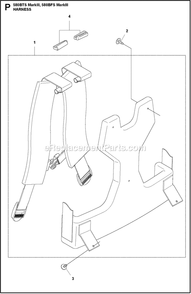 Ignition System Diagram and Parts List for 580BTSMARKIII  Husqvarna Leaf Blower / Vacuum