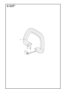 Handle Diagram and Parts List for 136LIHD50  Husqvarna Hedge Trimmer