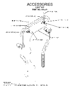 Accessories Diagram and Parts List for IZ5224TLKOA (968999332)(2005-12) Husqvarna Lawn Tractor