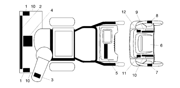Decals Diagram and Parts List for 9027ST (954223074-A)(2002-09) Husqvarna Snow Blower