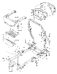 Frame Diagram and Parts List for PZ5426FX966060901-00 2009-08 Husqvarna Lawn Tractor