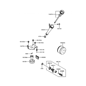 Engine >> Lubrication-Equipment Diagram and Parts List for LGT24K54 240472 Husqvarna Lawn Tractor