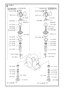 Feeding Motors Diagram and Parts List for WS482HF (00000001275 - 20134501536)(2012-07) Husqvarna Circular Saw