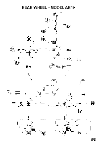 Rear Wheel Diagram and Parts List for AR25H (968981104)(2005-11) Husqvarna Dethatcher