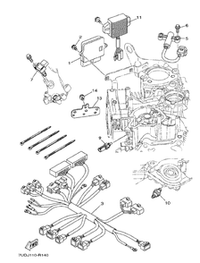 Electrical Diagram and Parts List for MX800VJ 2018-09 Husqvarna Engine