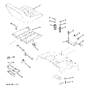 Seat Diagram and Parts List for CTH150 (TWIN, 96061026100)(2010-01) Husqvarna Lawn Tractor