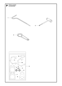Accessories Diagram and Parts List for K760CUT-N-BREAK 2013-06 Husqvarna Circular Saw