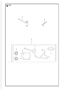 Accessories Diagram and Parts List for K960 2007-07 Husqvarna Circular Saw