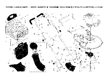 Handle And Controls Diagram and Parts List for R152SVSW (96141006405)(2010-01) Husqvarna Lawn Mower