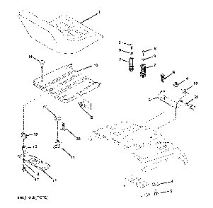 Seat Diagram and Parts List for CTH220TWIN (96061026500)(2010-01) Husqvarna Lawn Tractor