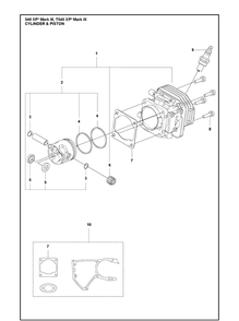 Part Location Diagram of 536660201 Husqvarna Gasket