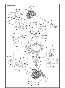 Part Location Diagram of 501110901 Husqvarna Transmission