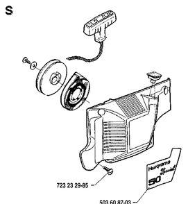 Accessories 4 Diagram and Parts List for 55 19914000001-19942300000 Husqvarna Chainsaw