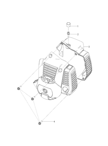 Housing Diagram and Parts List for 321S15 967078502 Husqvarna Sprayer