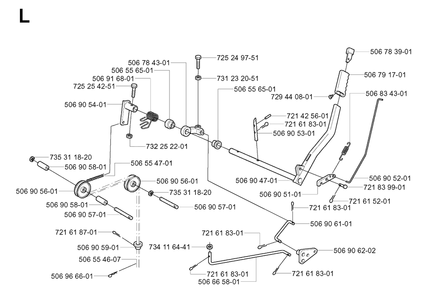 Controls 2 Diagram and Parts List for R11BIO (953519901)(2004-01) Husqvarna Lawn Tractor