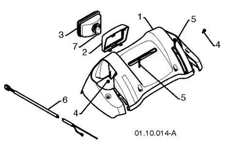 Handle 4 Diagram and Parts List for 5524ST (96191001612)(2012-08) Husqvarna Snow Blower