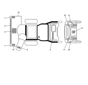 Wheels / Decals 2 Diagram and Parts List for 1130SBE (96193001704)(2007-12) Husqvarna Snow Blower