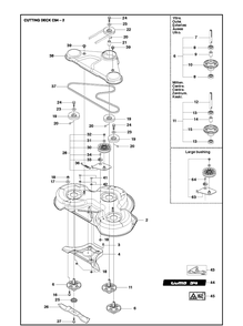 94cm Cutting Deck 2 Diagram and Parts List for R214TC  Husqvarna Lawn Mower