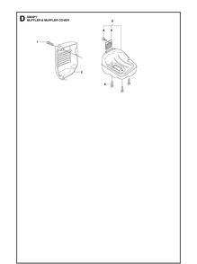 Muffler Diagram and Parts List for 338XPT 20100600001-Current Husqvarna Chainsaw