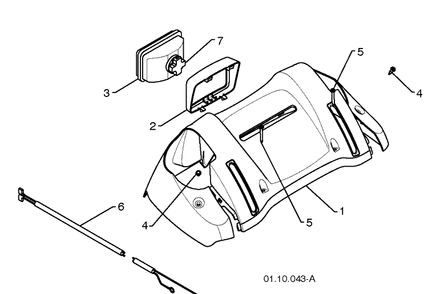 Handles 4 Diagram and Parts List for 1830SB (96193005700)(2010-04) Husqvarna Snow Blower
