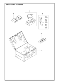 Remote Control Accessories Diagram and Parts List for P524XREFI  Husqvarna Lawn Tractor