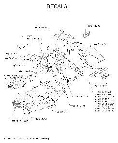 Decals Diagram and Parts List for IZ5224TLKOA (968999332)(2005-12) Husqvarna Lawn Tractor