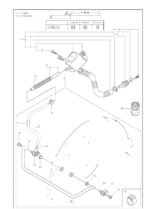 Water Hose Kit Diagram and Parts List for K1260 (K1260 Rail)(2010-10) Husqvarna Table Saw Accessories