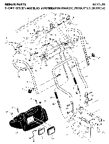 Handle And Controls Diagram and Parts List for 1130SBEXP (96195000201, 961950002)(2006-10) Husqvarna Snow Blower