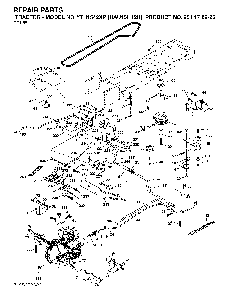 Drive Diagram and Parts List for YTH1542XP (HAU15H42H, 954170225)(2004-09) Husqvarna Lawn Tractor