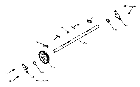Drive Diagram and Parts List for 12527SB96193005600 2010-07 Husqvarna Snow Blower
